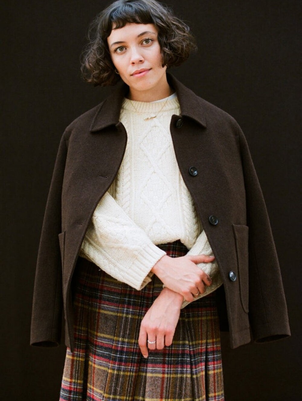 Paynter WOMEN'S BATCH NO.16 - HERDWICK BROWN Extra Small The Wool Cashmere Chore